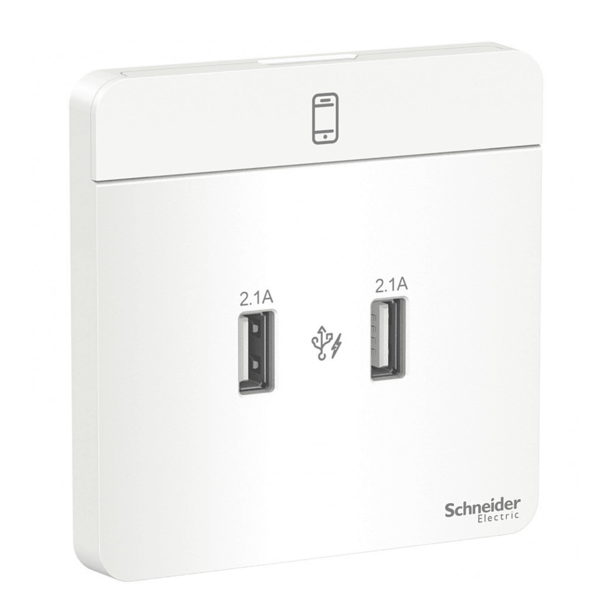 Schneider 施耐德 E8332ACQUSB_WE_C5 兩位21W Type A+C PD+QC3.0 USB充電插座