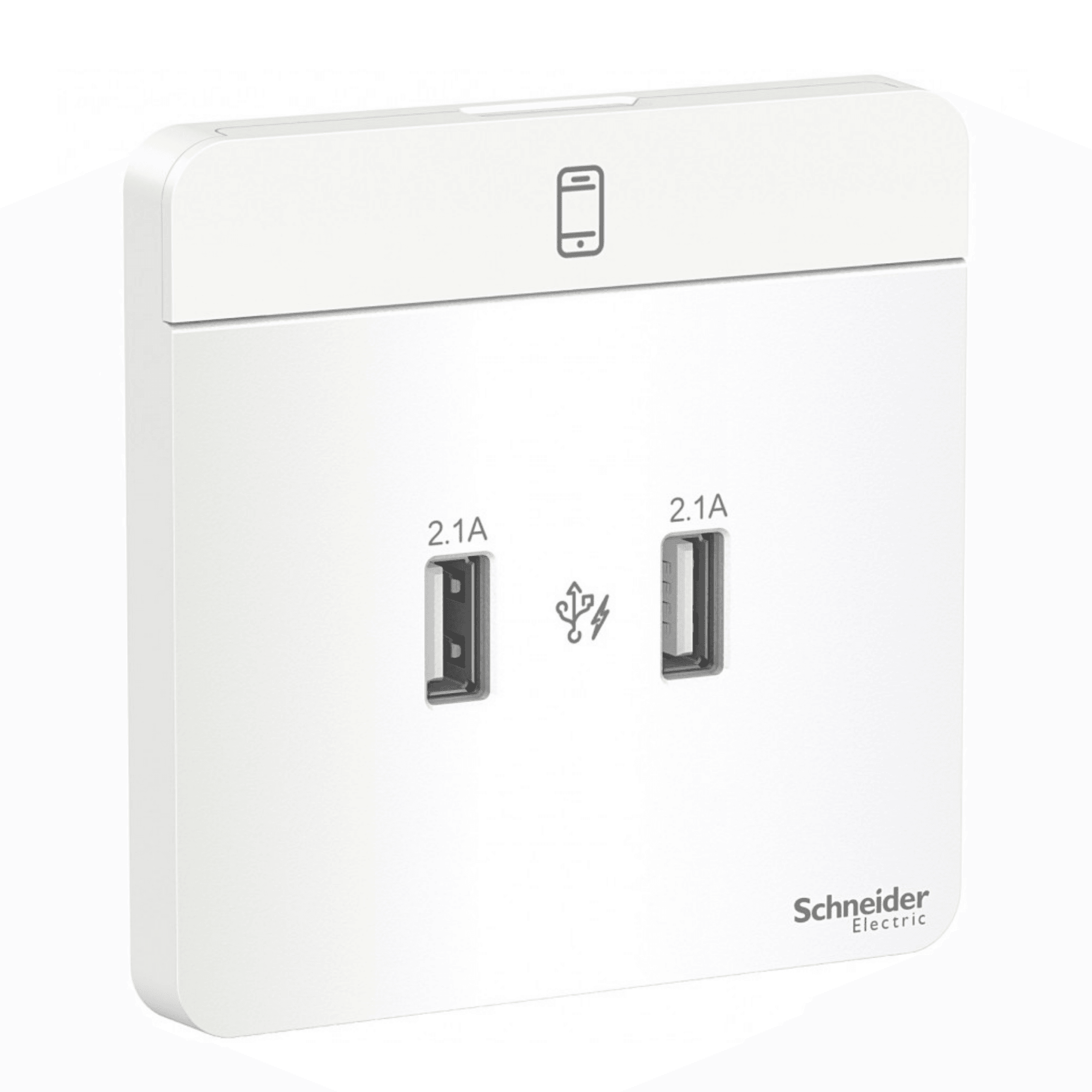 Schneider 施耐德 E8332ACQUSB_WE_C5 兩位21W Type A+C PD+QC3.0 USB充電插座