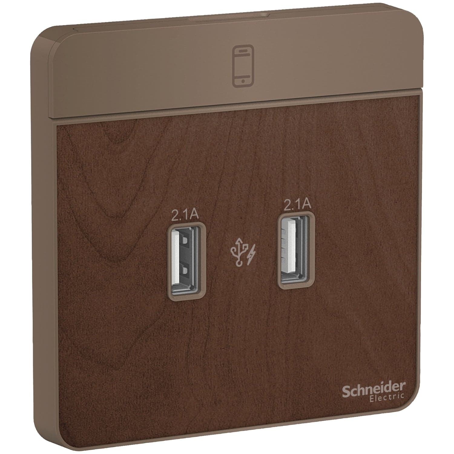 Schneider 施耐德 E8332USB_WD_C5 兩位2.1A USB充電插座