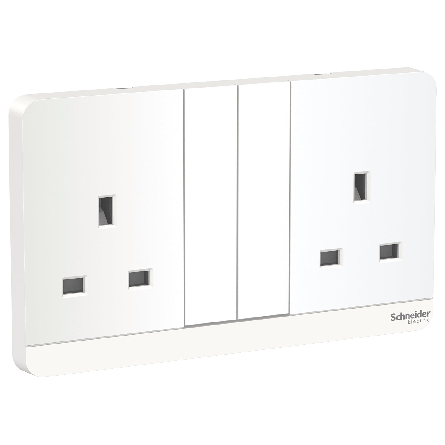 Schneider 施耐德 E83T25N_WE_C5 13A 兩位連保護門有掣插座連LED指示燈