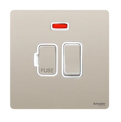 Schneider 施耐德 – 13A 有掣保險菲士蘇連指示燈 GU5411WPN / GU5411WPW / GU5411WSS / GU5411BSS / GU5411BBN