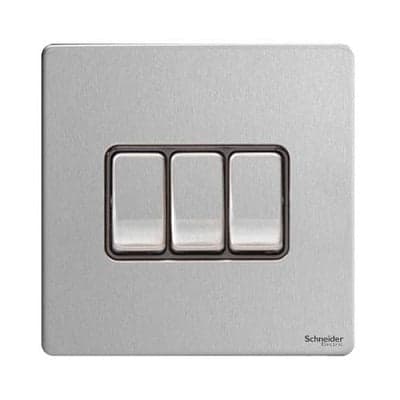 Schneider – 16AX 3-Way Double Pole Switch GU1432WPN / GU1432WPW / GU1432WSS / GU1432BSS / GU1432BBN