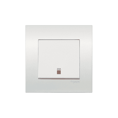 Schneider 施耐德 – 20A 250V單位雙控雙極開關掣連指示燈 KB31D20NE/2