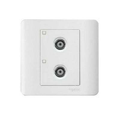 Schneider 施耐德 – 兩位電視天線插座副板 E8432TVS WE / E8432TVS SZ / E843STVS SA