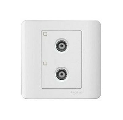 Schneider 施耐德 – 兩位電視天線插座副板 E8432TVS WE / E8432TVS SZ / E843STVS SA