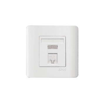 Schneider 施耐德 – 單位RJ45 八線6類數據插座(面板備防塵活門) E8431RJS/6 WE / E8431RJS/6 SZ