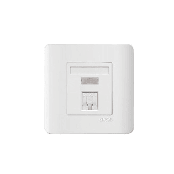 Schneider 施耐德 – 單位RJ45 八線6類數據插座(面板備防塵活門) E8431RJS/6 WE / E8431RJS/6 SZ