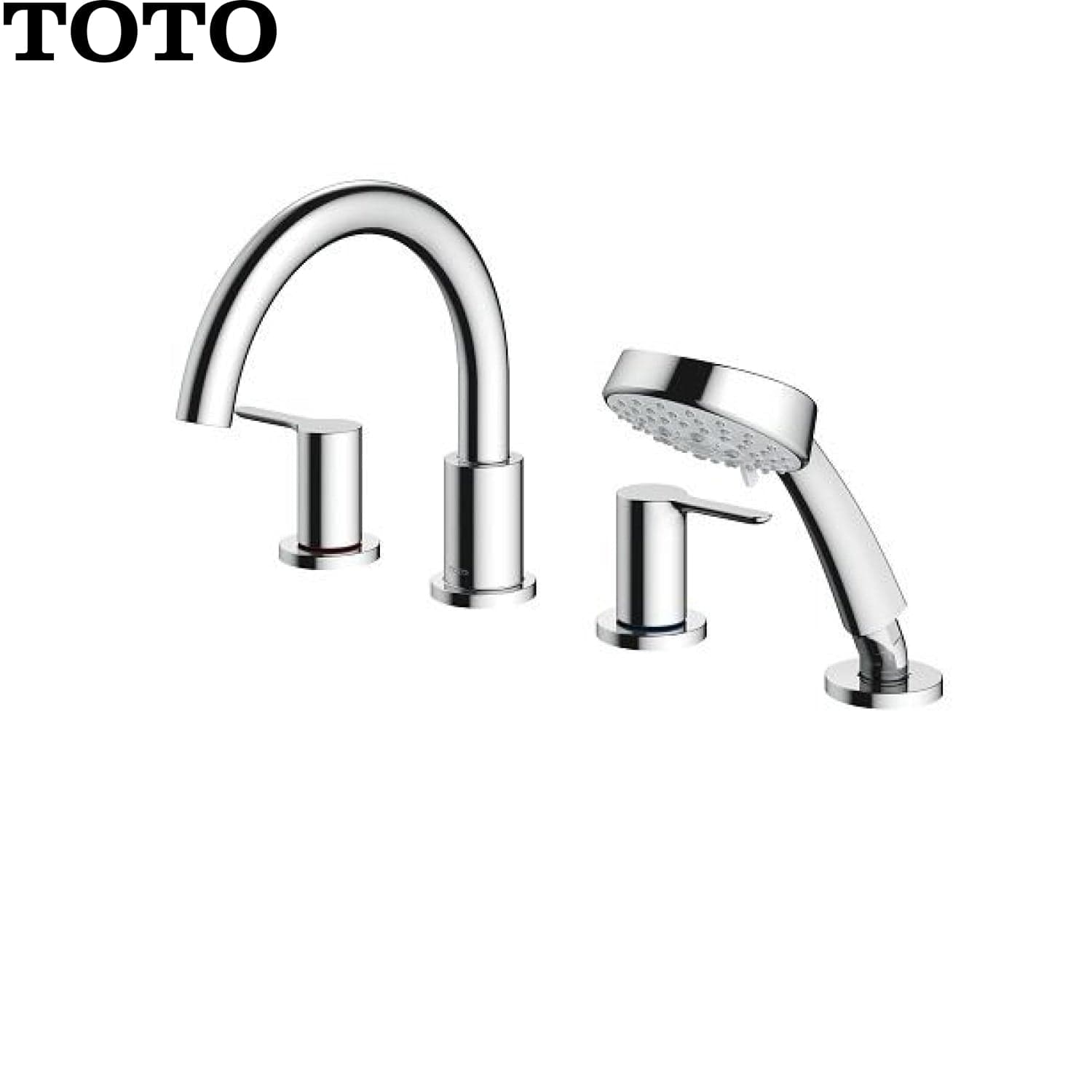TOTO TBS01202B 銅合金臺式雙柄雙控浴缸水嘴 (帶掌上型花灑)