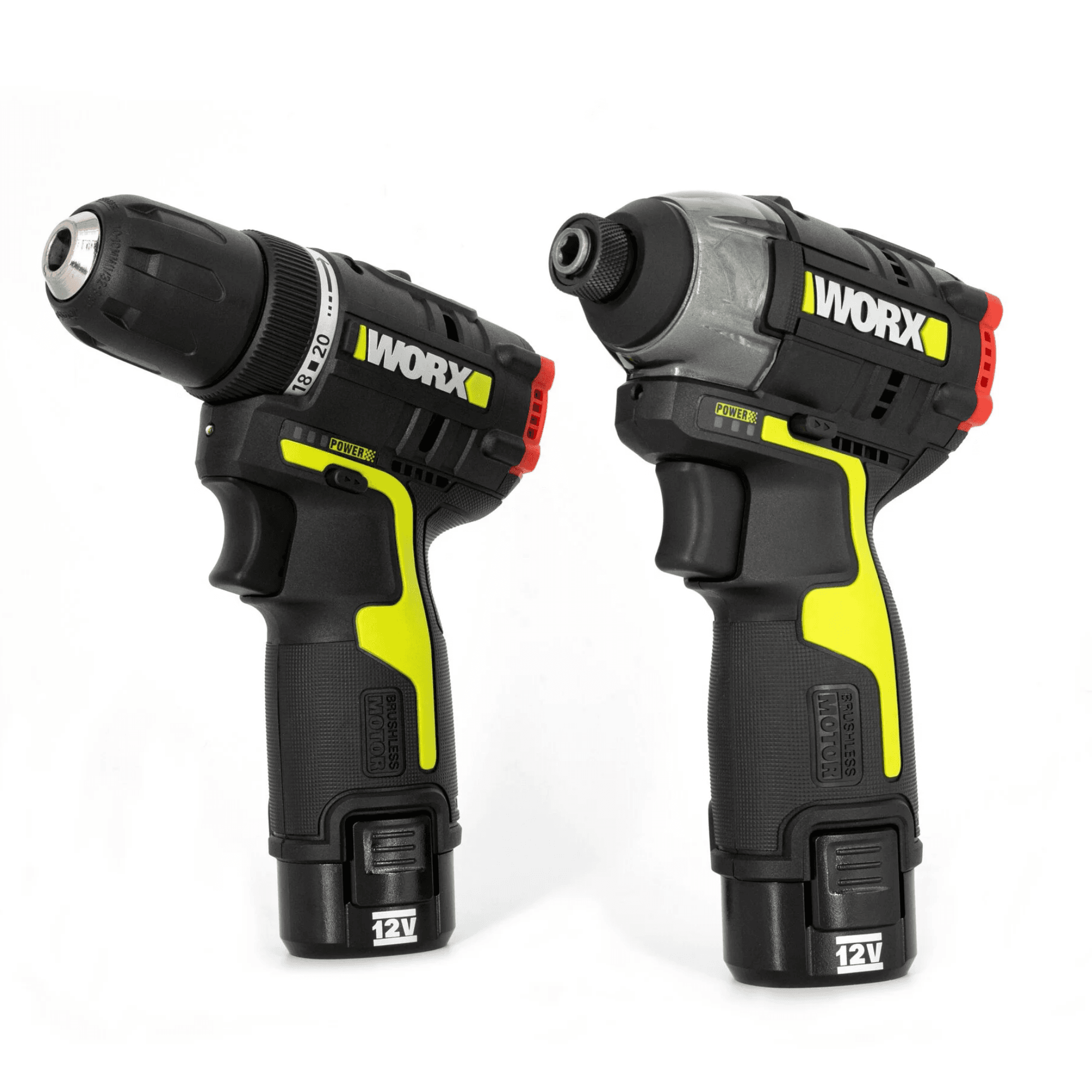 WORX WU919 12V 充電式無碳刷雙速電鑽+衝擊起子機套裝