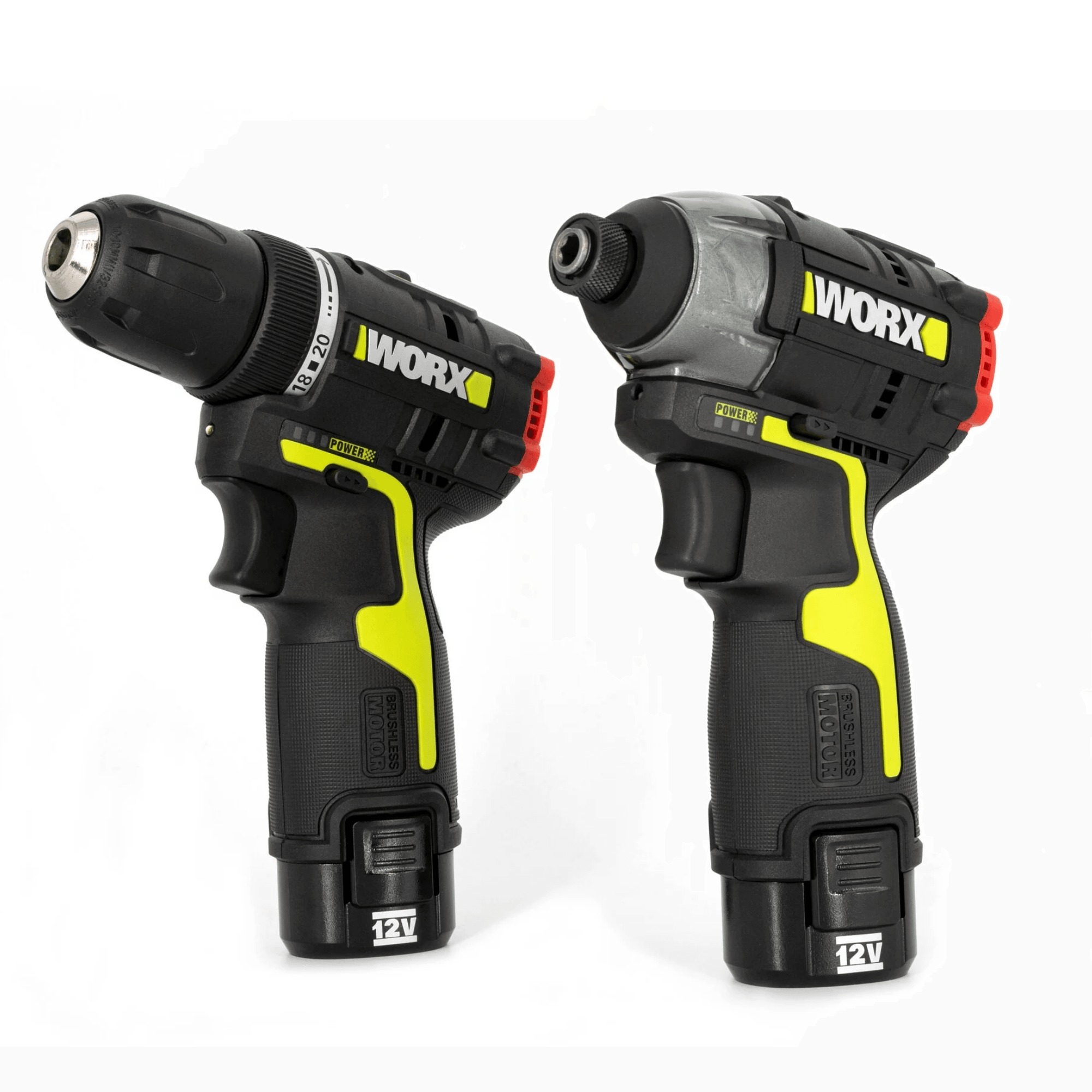 WORX WU919 12V 充電式無碳刷雙速電鑽+衝擊起子機套裝