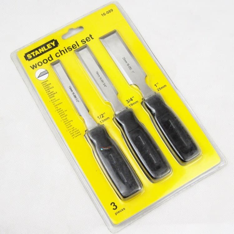 STANLEY 16-089-23 3-Piece Wood Chisel Set 197mm