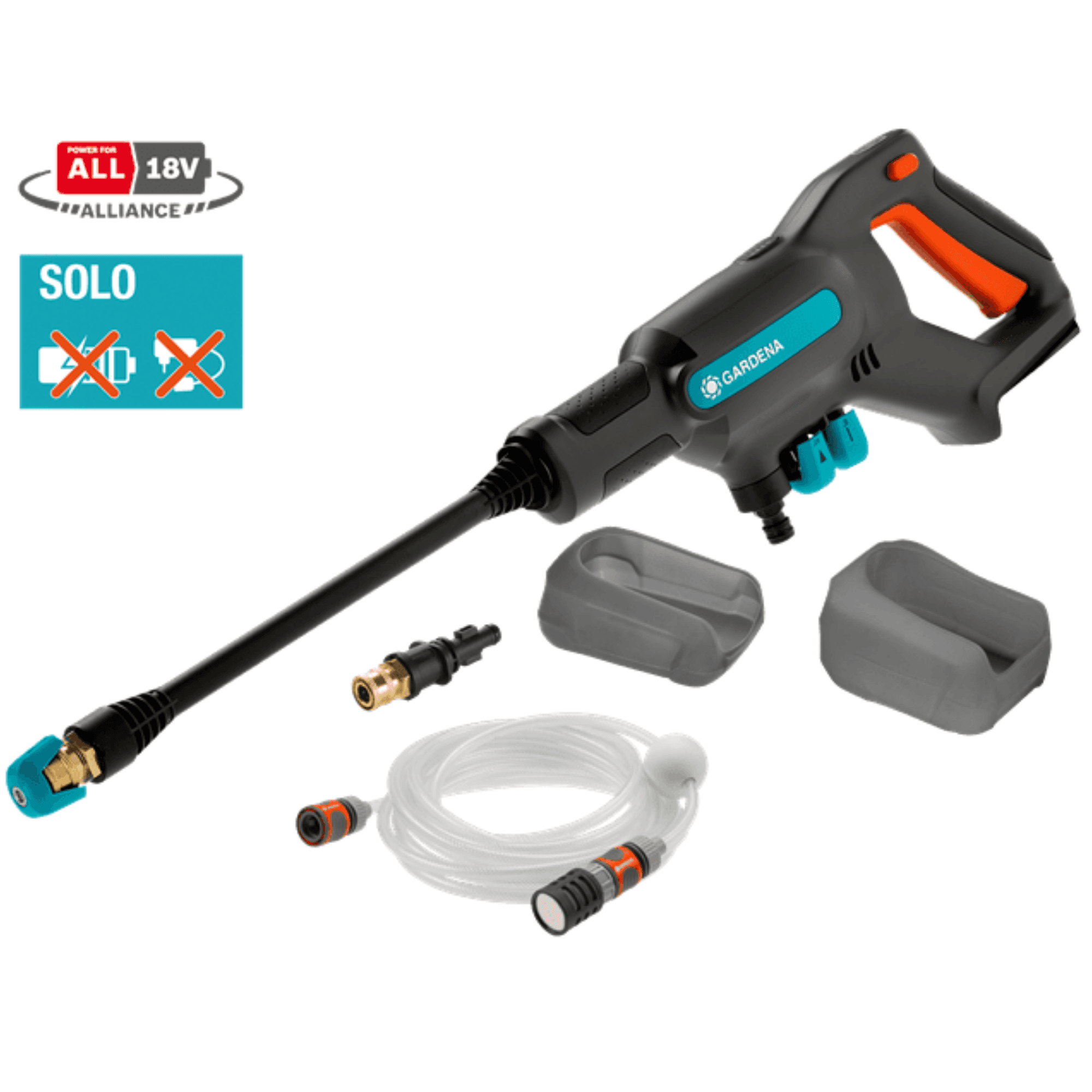 德國 GARDENA 14800-55 AquaClean 24/18V P4A solo 高壓水槍 (淨機)