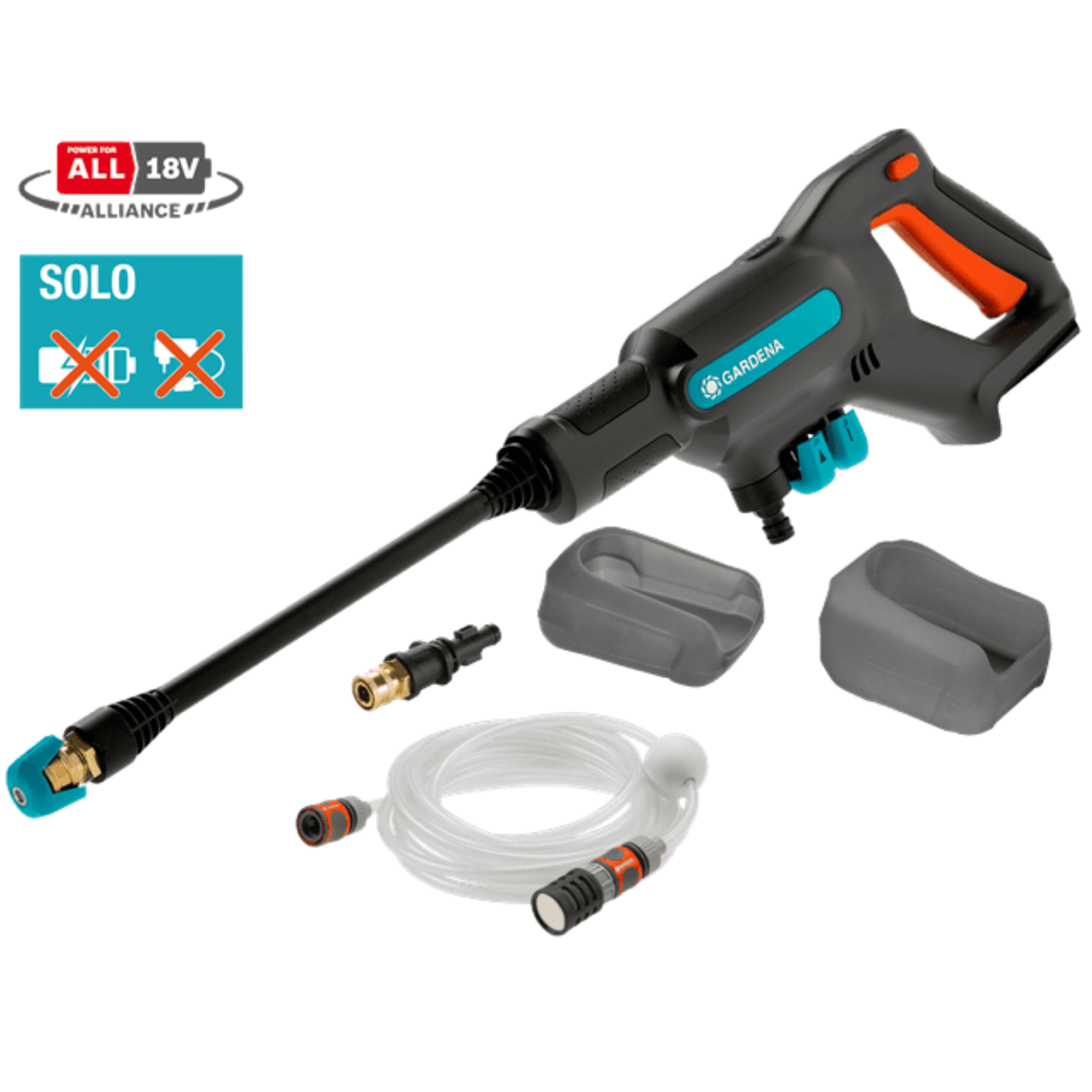 德國 GARDENA 14800-55 AquaClean 24/18V P4A solo 高壓水槍 (淨機)