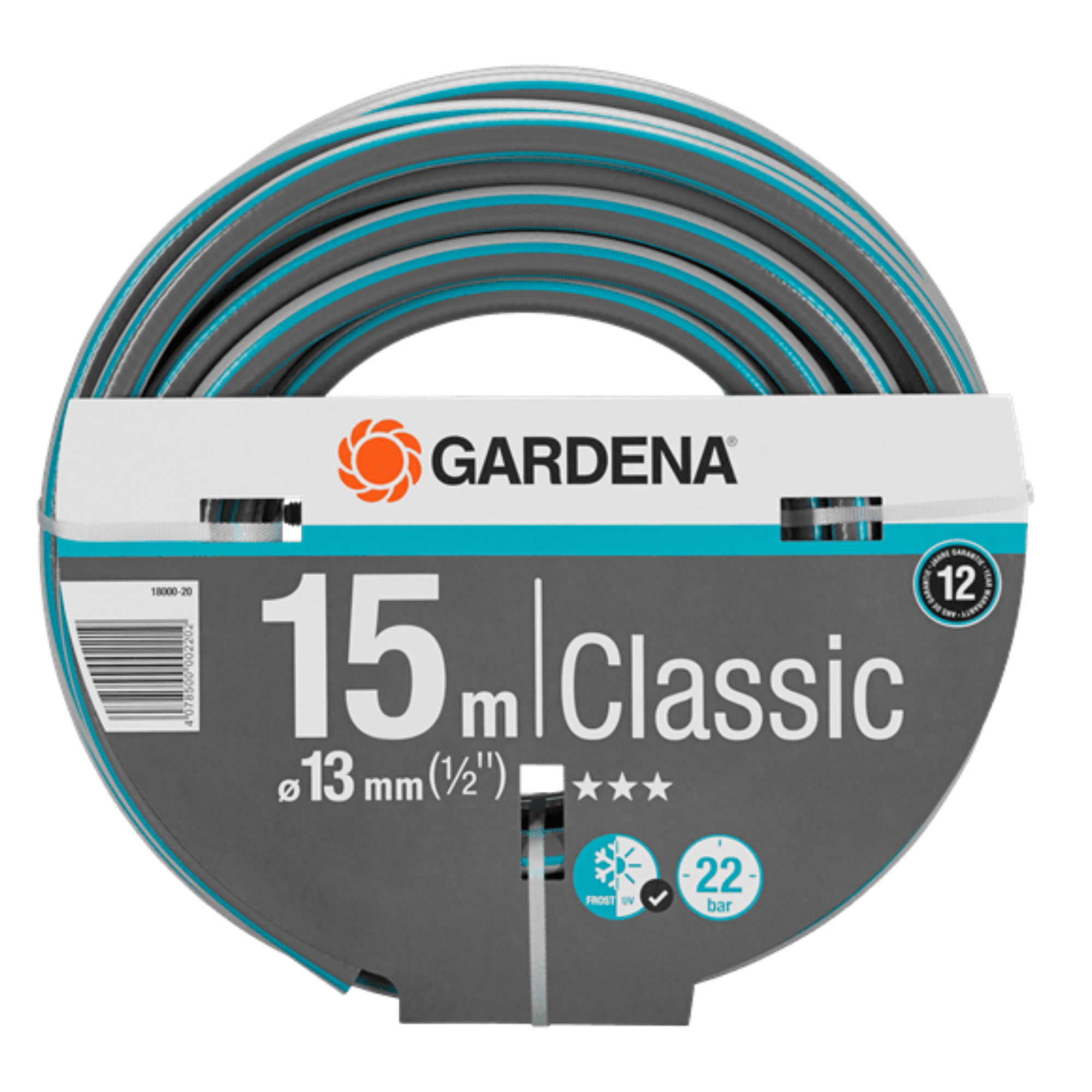德國 GARDENA 18000-20 Classic Hose 13mm(1/2") 15m 軟喉
