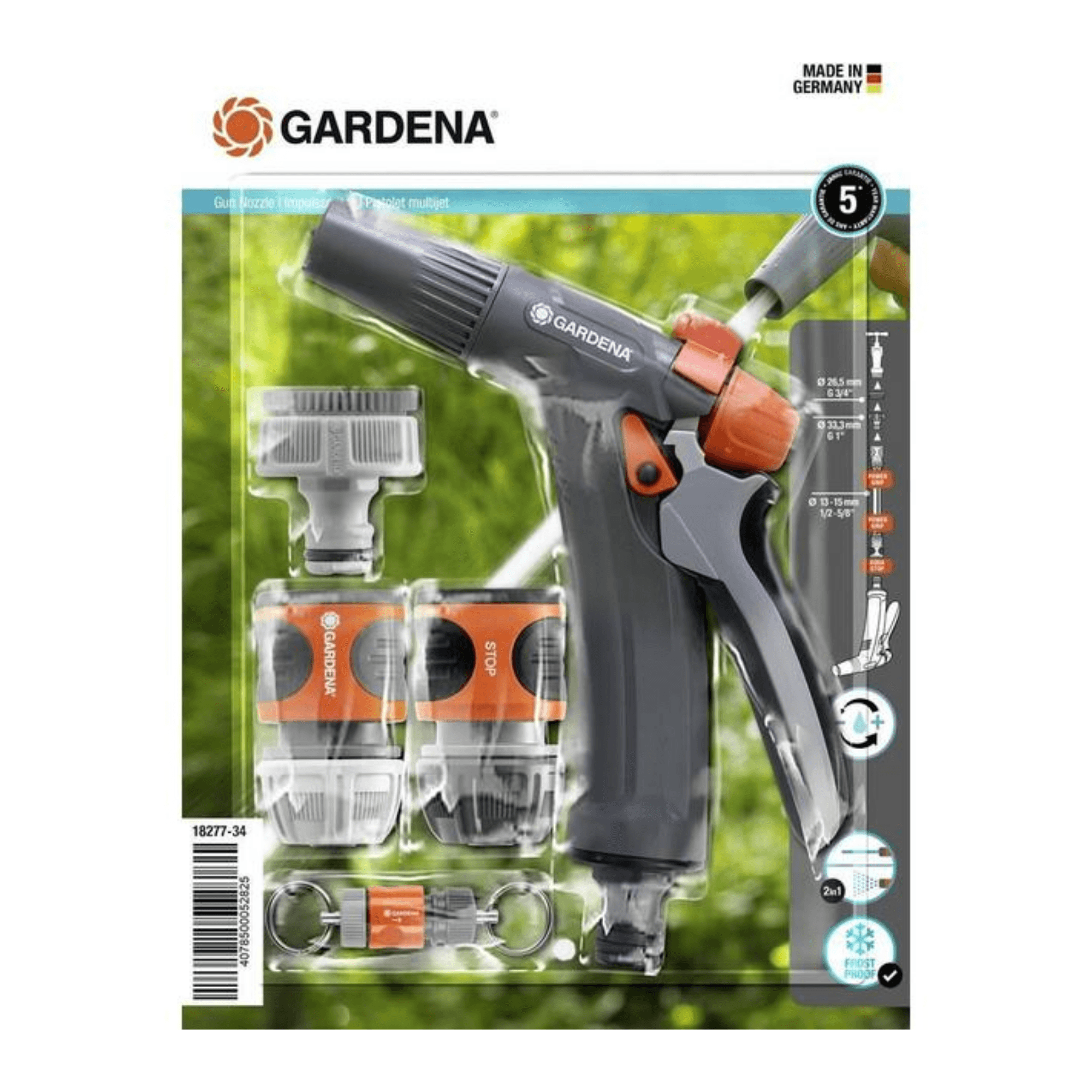 德國 GARDENA 18277-34 Basic Cleaning Set 清洗套裝