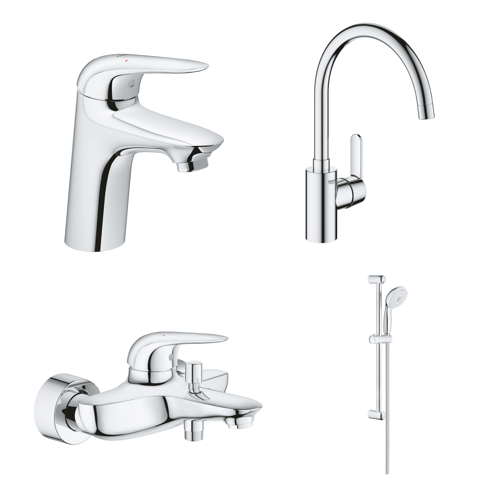 德國 GROHE 23715003+23726003+27644001+31494001 超值浴室及廚房龍頭套裝C5