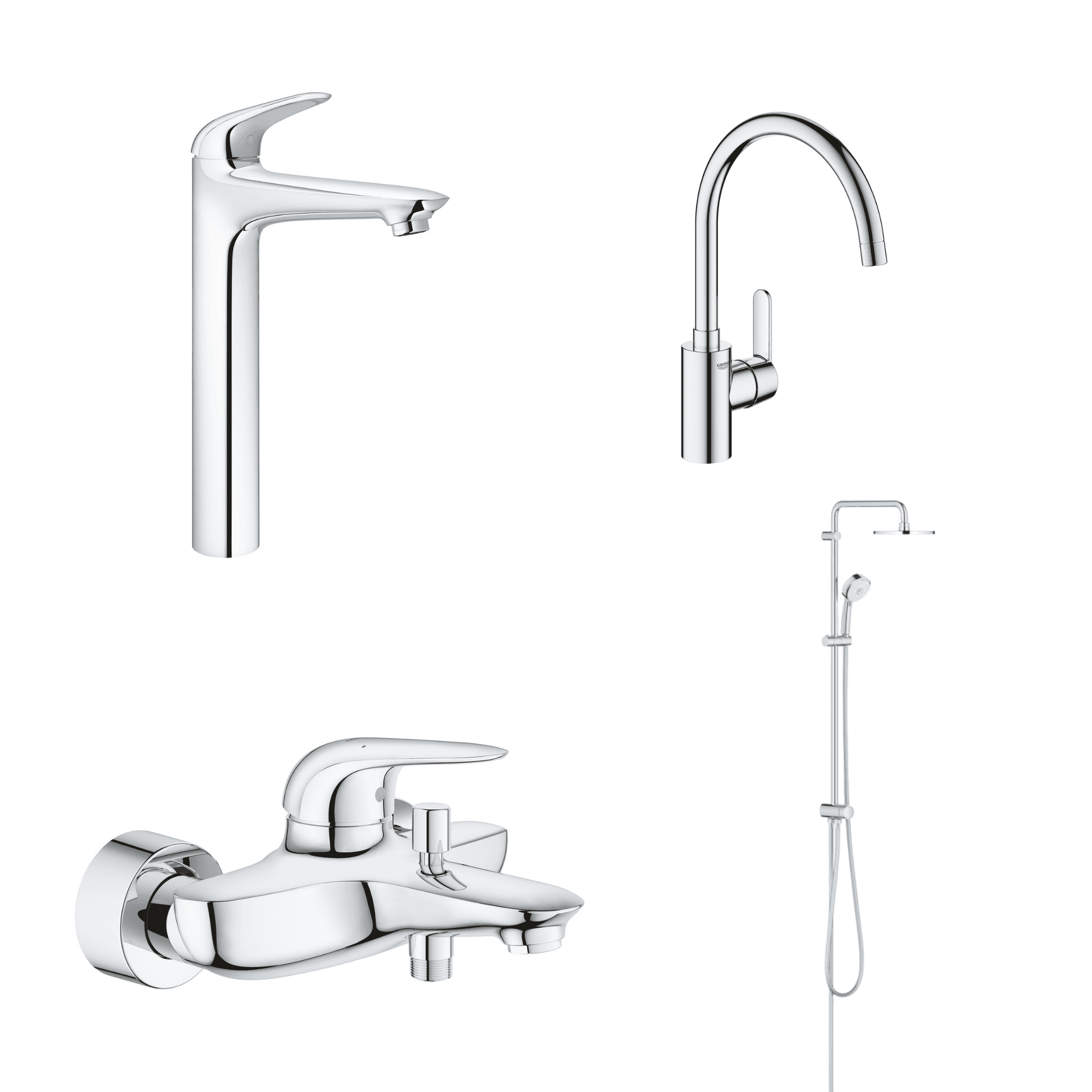 德國 GROHE 23719003+23726003+26453001+31494001 超值浴室及廚房龍頭套裝C8