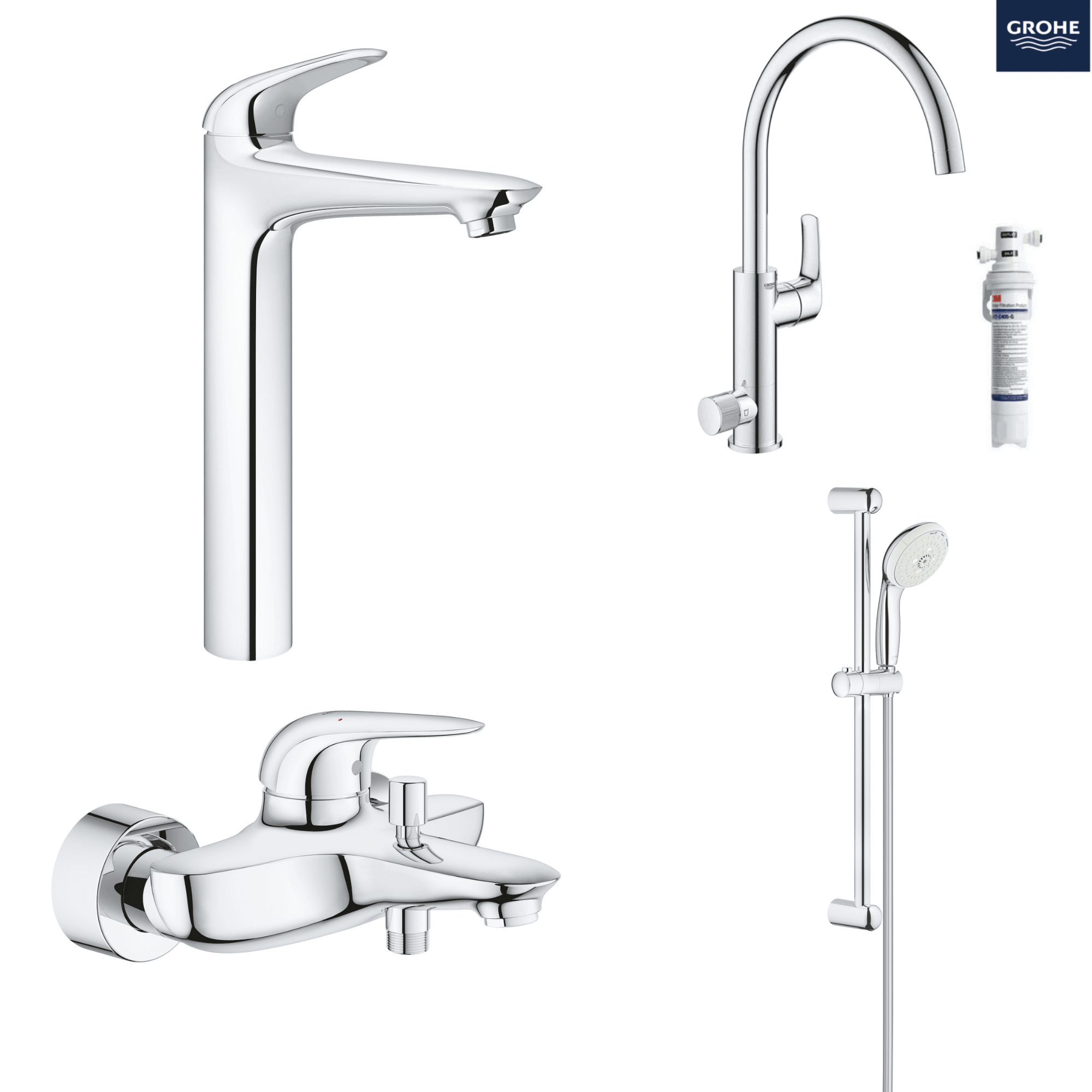 德國 GROHE 23719003+23726003+27644001+31722000 超值浴室及濾水龍頭套裝C10