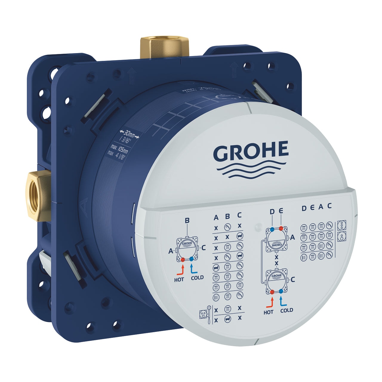 德國 GROHE 24060003+35600000 Plus 藏牆式淋浴龍頭及閥芯 (德國製造)