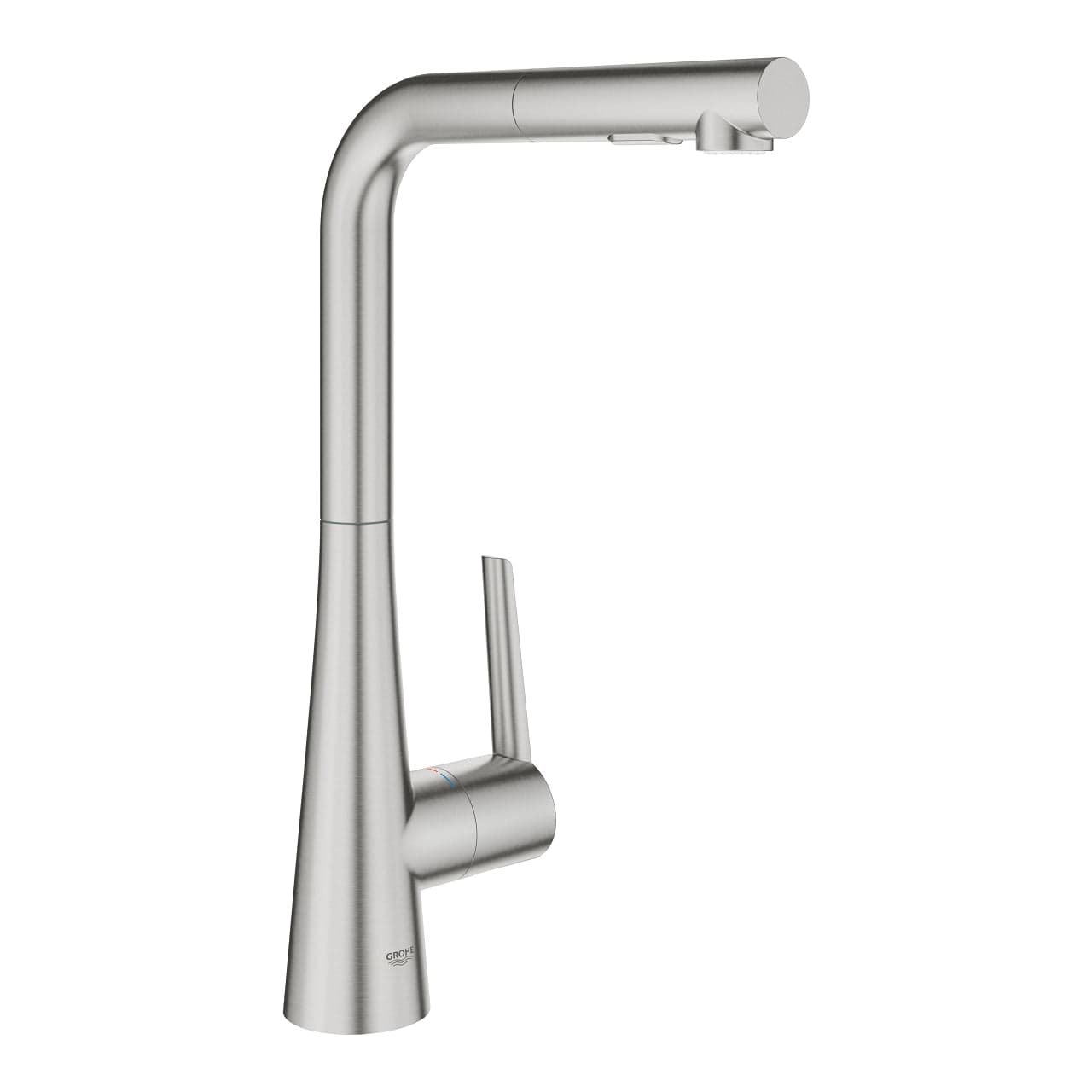 德國 GROHE 32553DC2 Zedra 拉出式廚房龍頭 (拉絲)