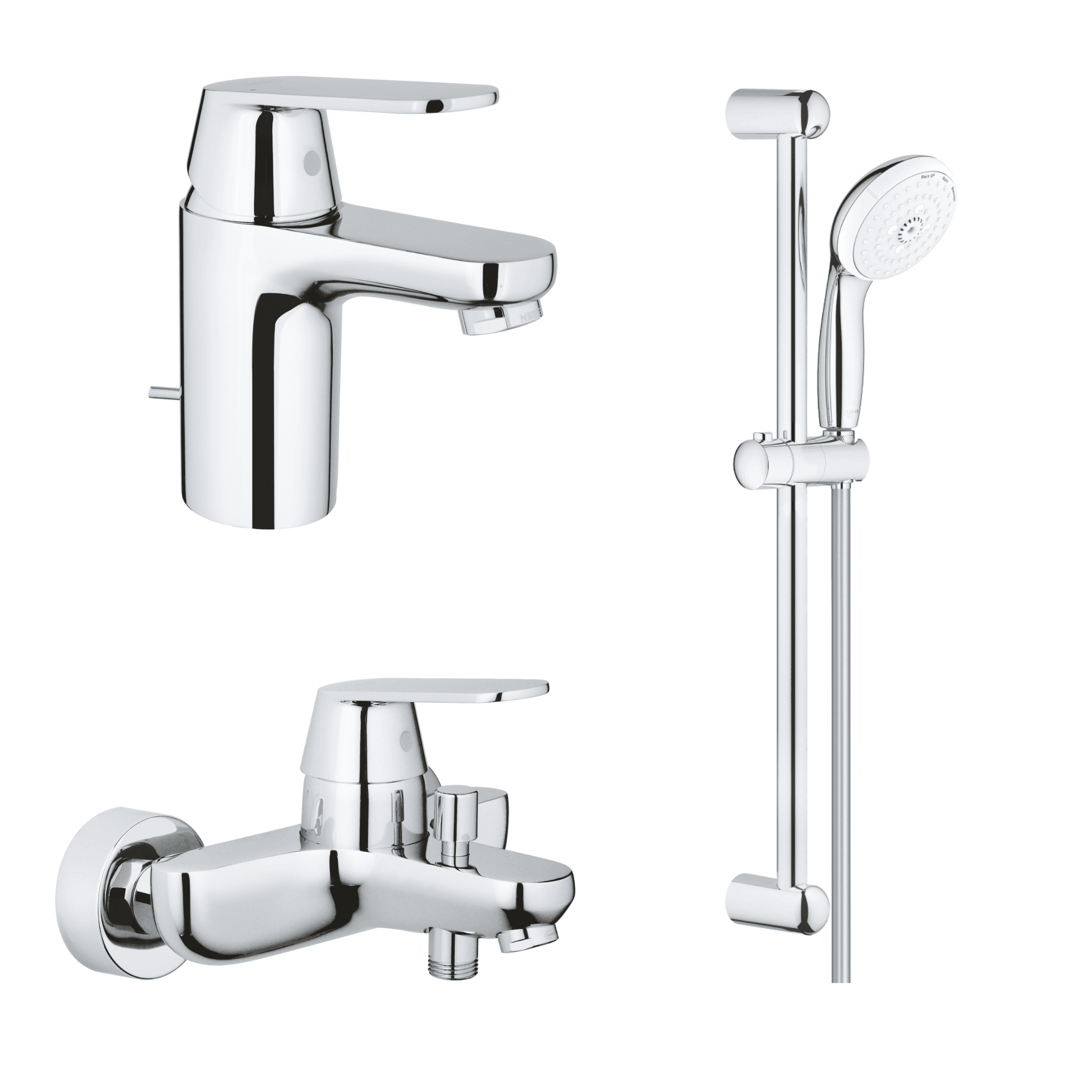 德國 GROHE 32825000+32831000+27794001 Eurosmart Cosmopolitan 超值浴室龍頭套裝
