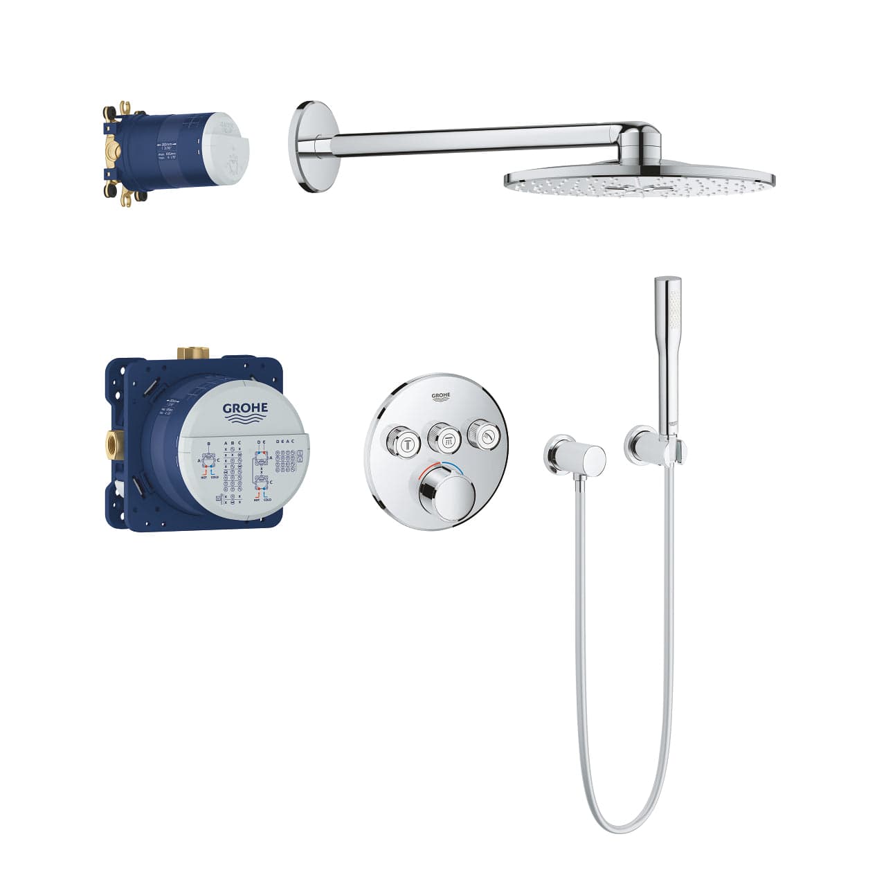 德國 GROHE 34709000 Smartcontrol 藏牆式淋浴組合