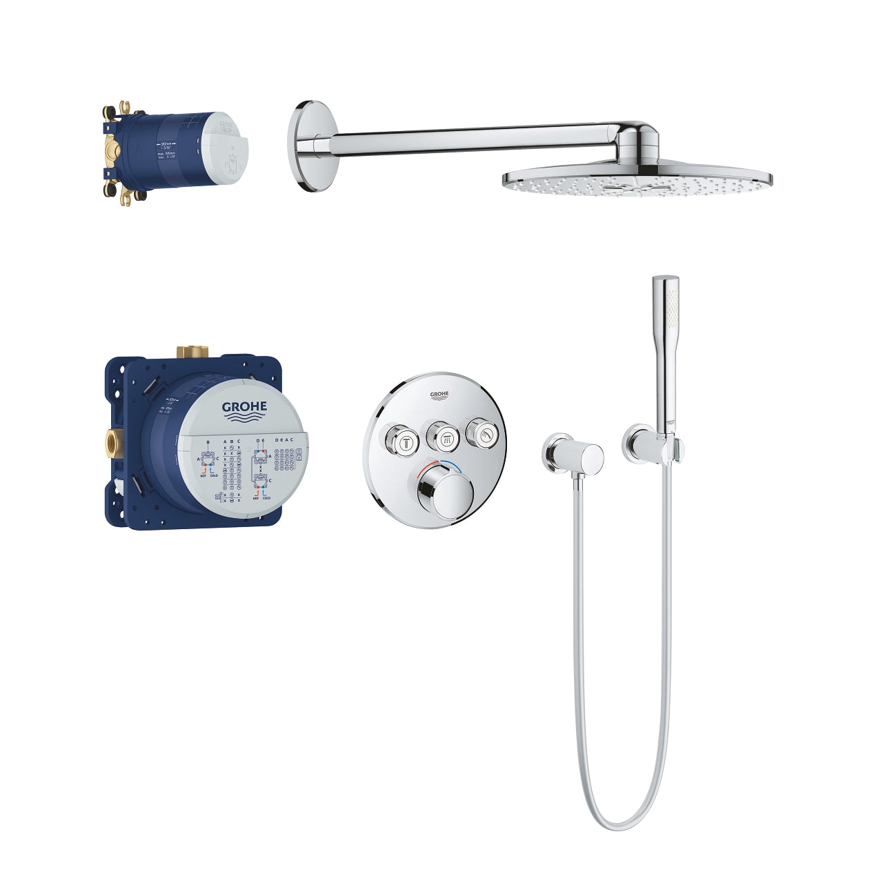 德國 GROHE 34709000 Smartcontrol 藏牆式淋浴組合