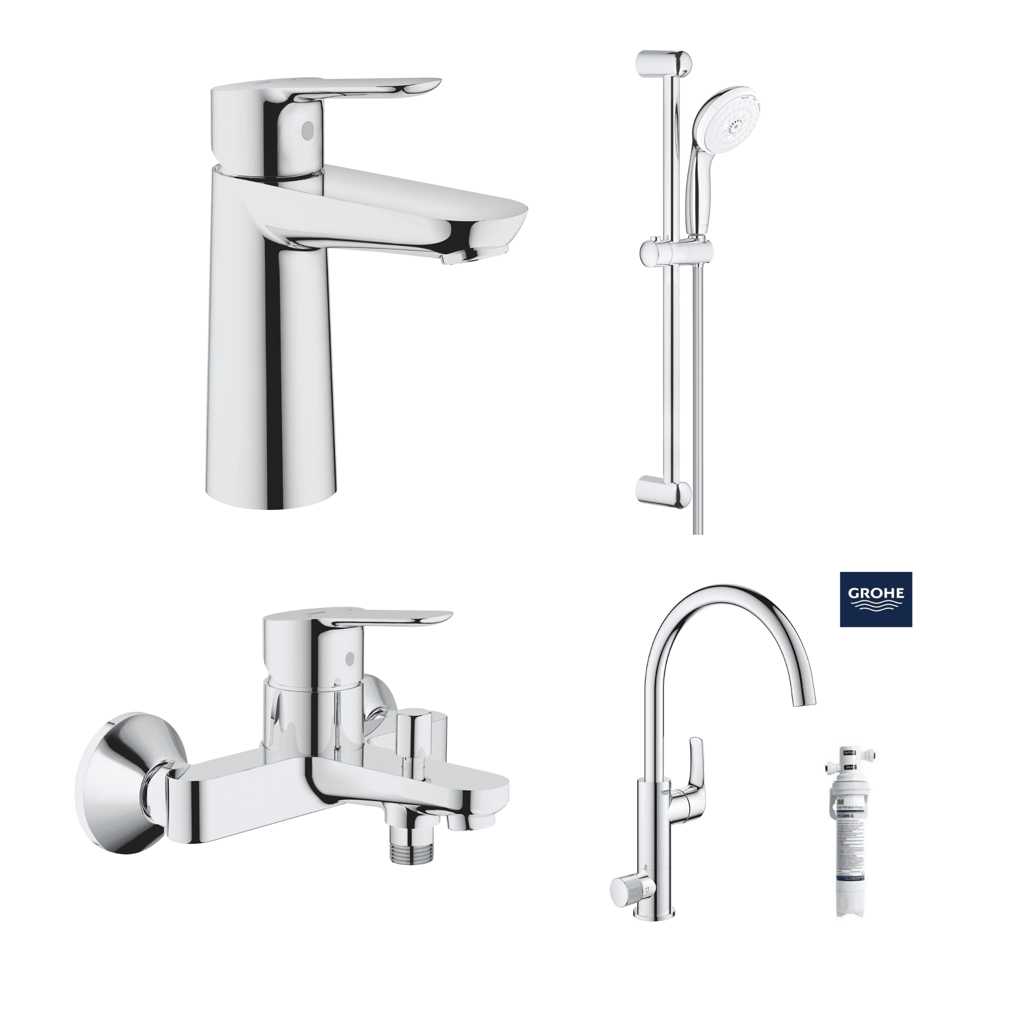 德國 GROHE BAUEDGE 超值浴室龍頭套裝 A10