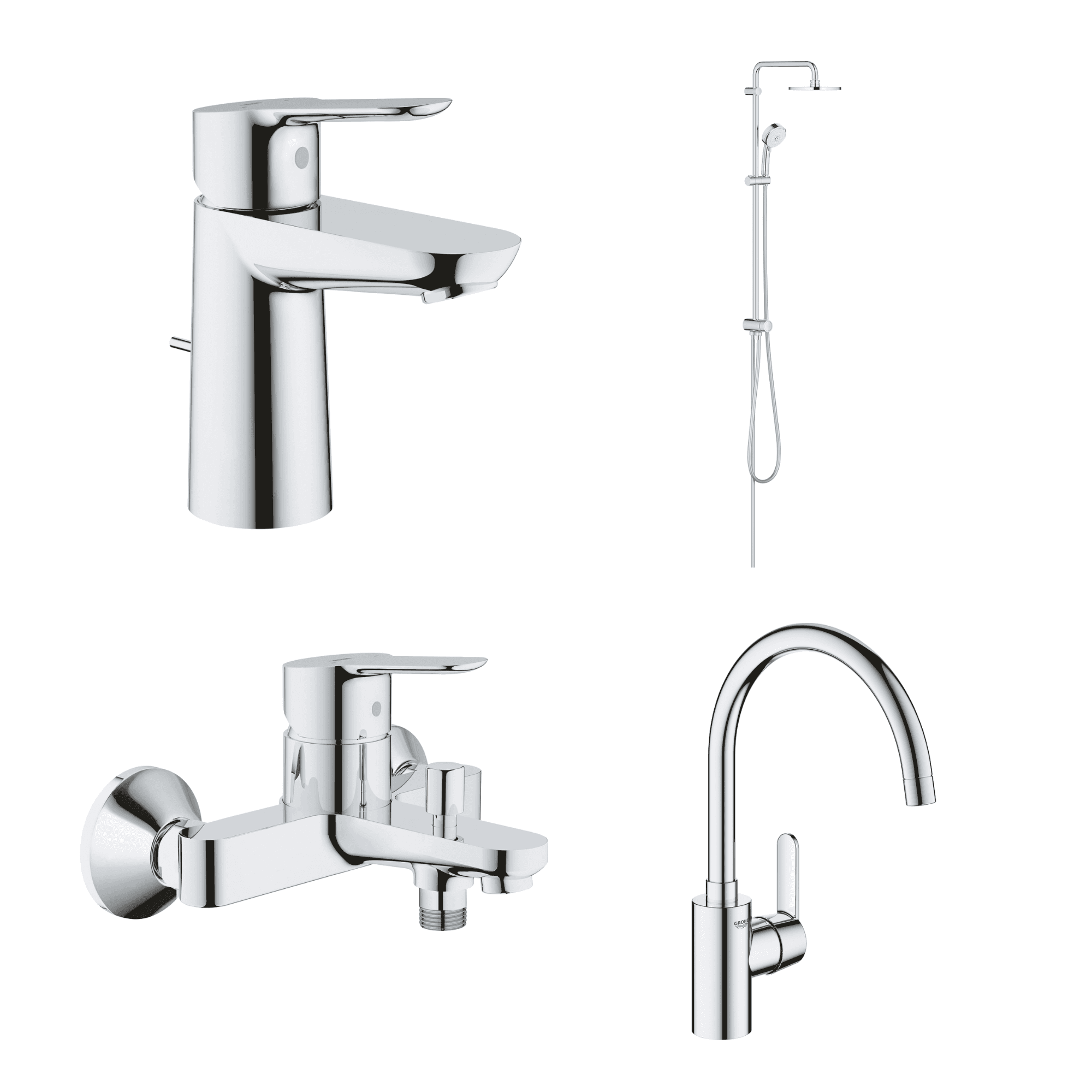 Germany GROHE BAUEDGE Value Bathroom Faucet Set A7