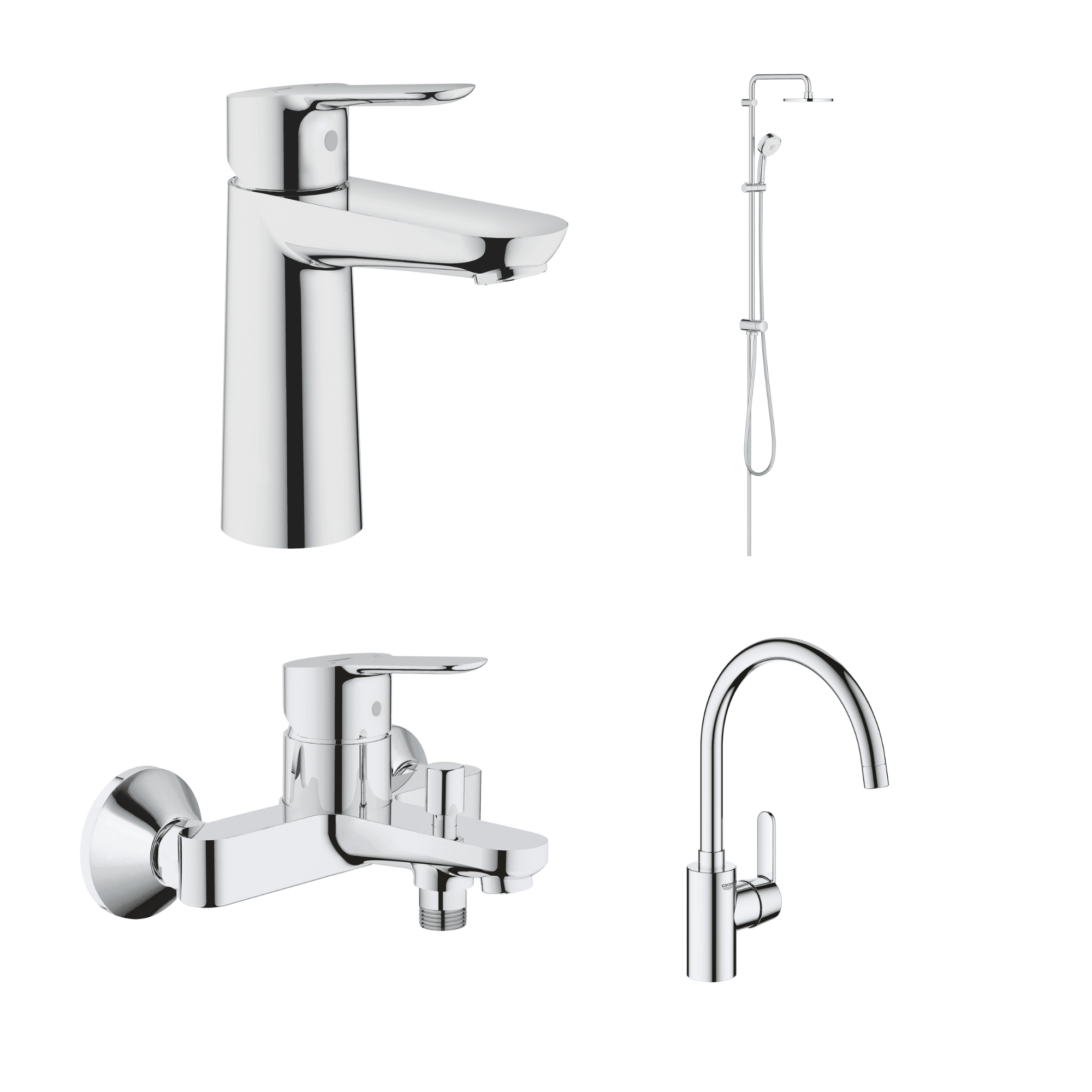 德國 GROHE BAUEDGE 超值浴室龍頭套裝 A8