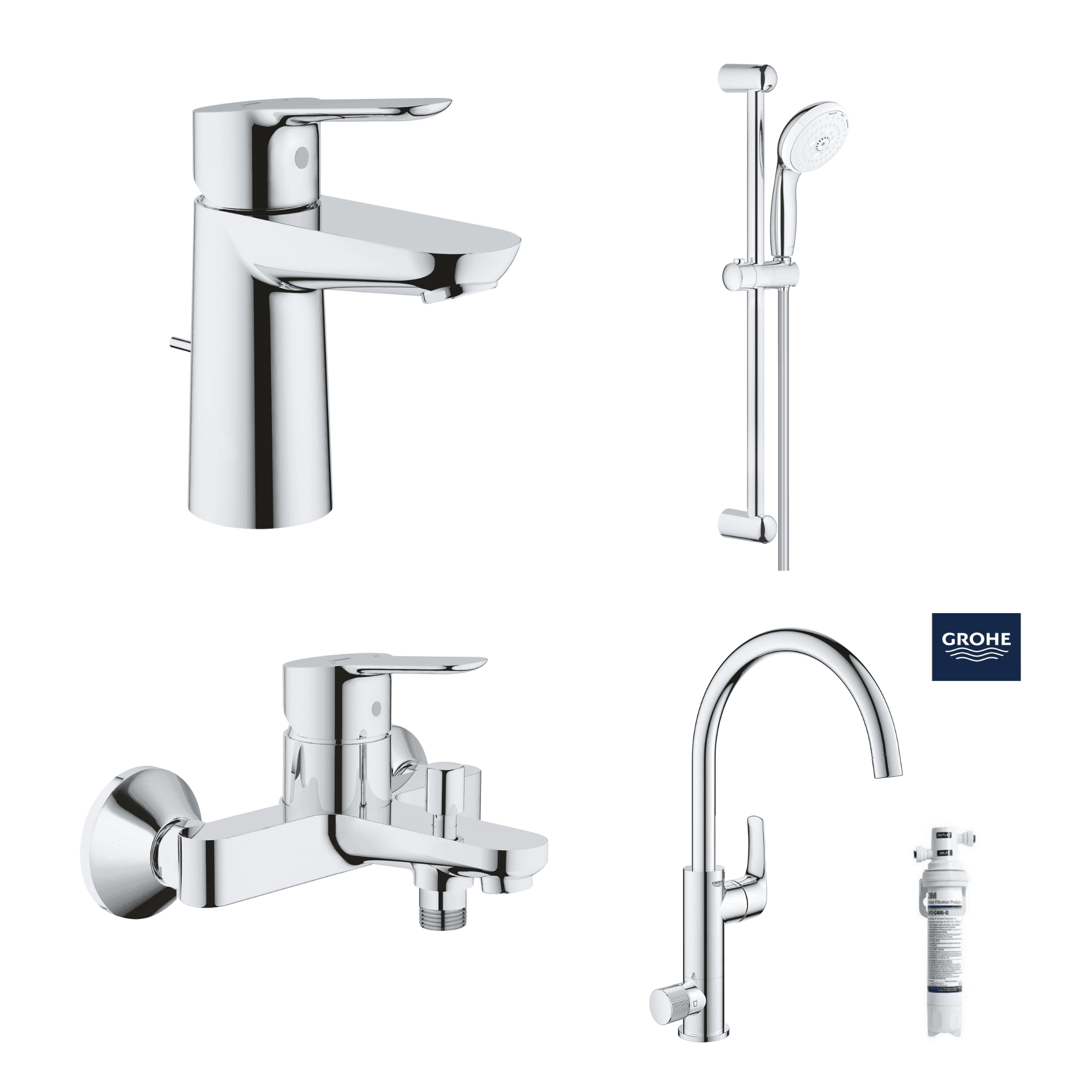 德國 GROHE BAUEDGE 超值浴室龍頭套裝 A9