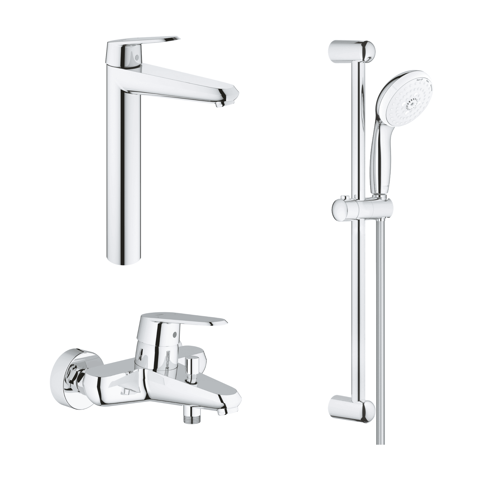 德國 GROHE Eurodisc Cosmopolitan 超值浴室龍頭套裝 (高身面盆龍頭) (德國製造)