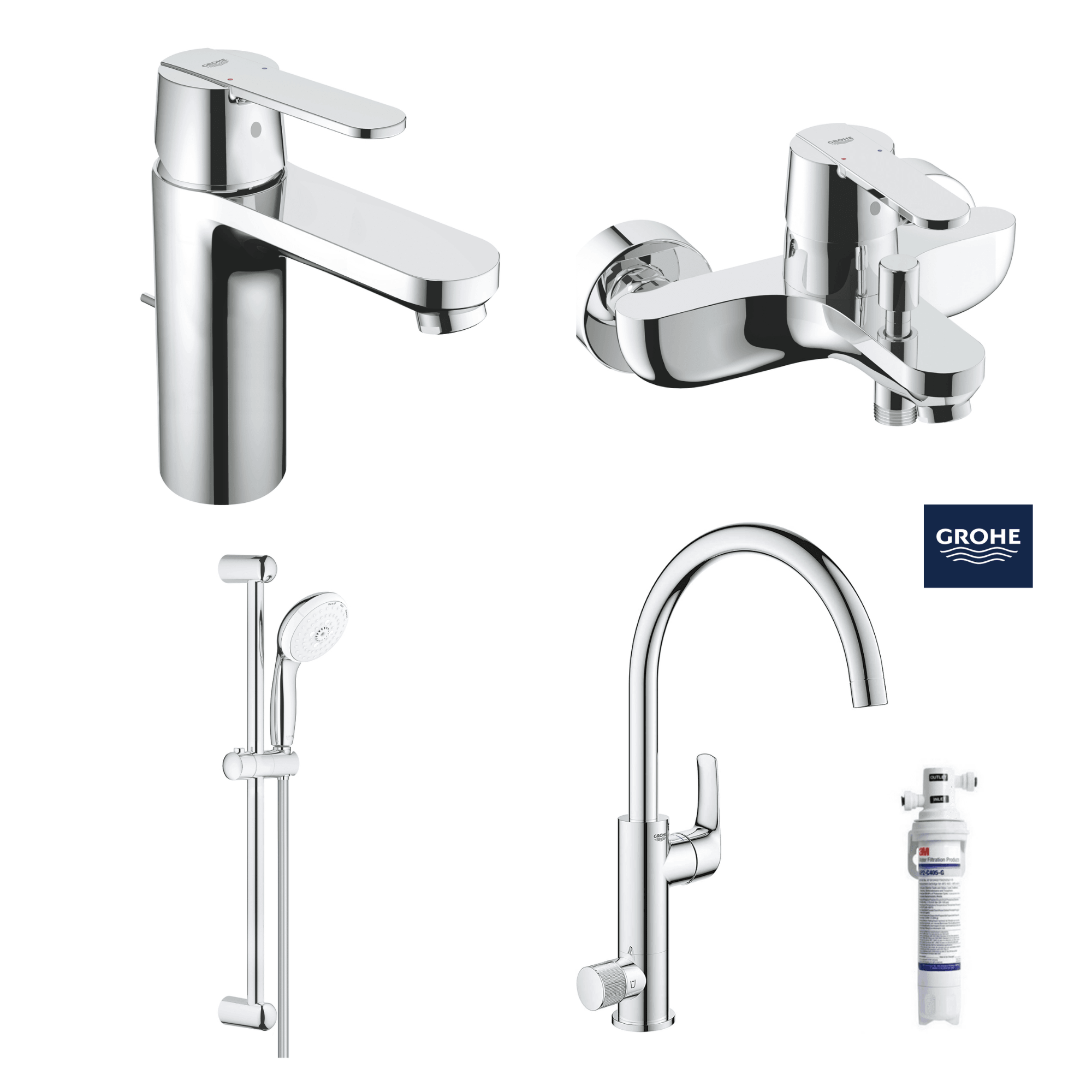 德國 GROHE GET 超值浴室龍頭套裝 B10