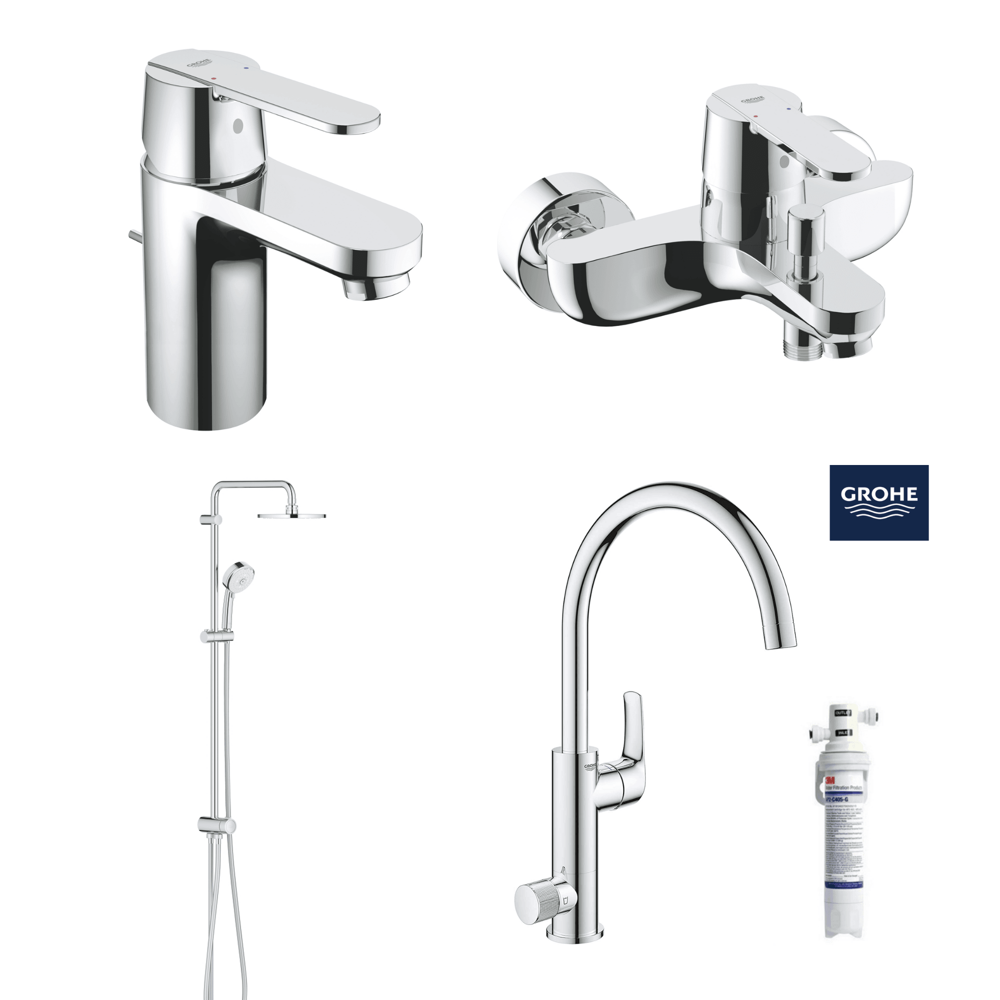 德國 GROHE GET 超值浴室龍頭套裝 B11