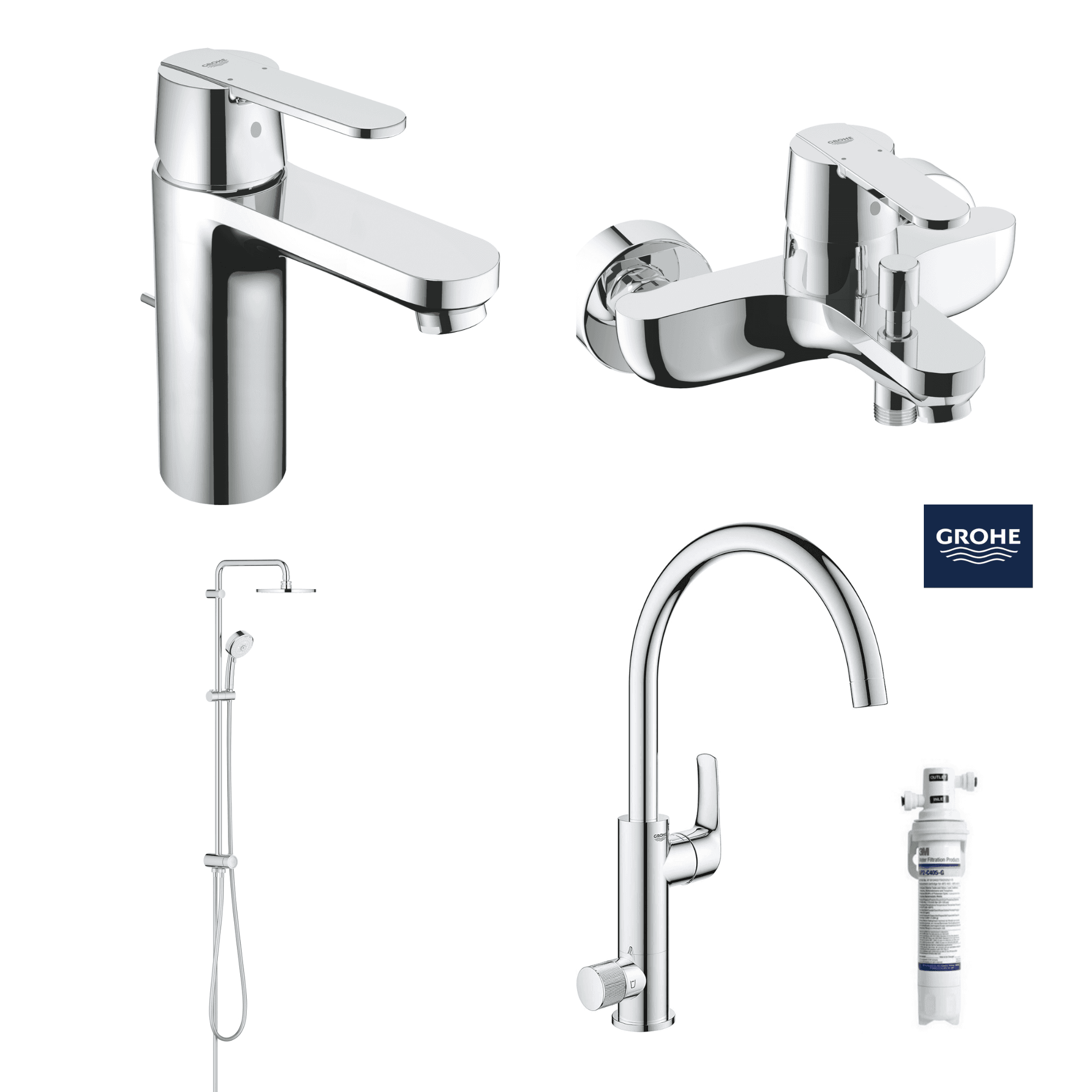 Germany GROHE GET Value Bathroom Faucet Set B12