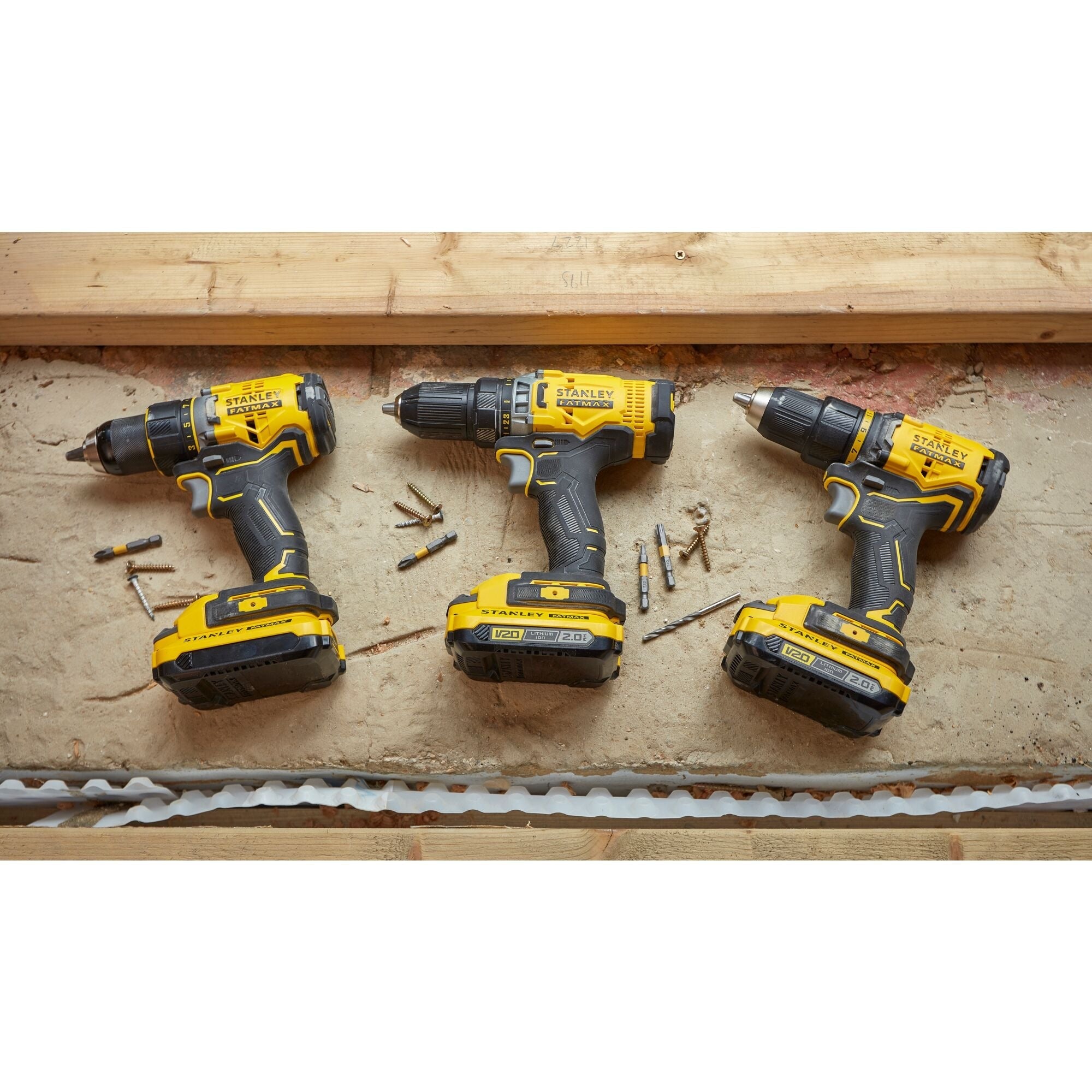 美國 STANLEY 史丹利 SBD710D2K-B1 V20 充電式無刷電鑽 (2電1充套裝)