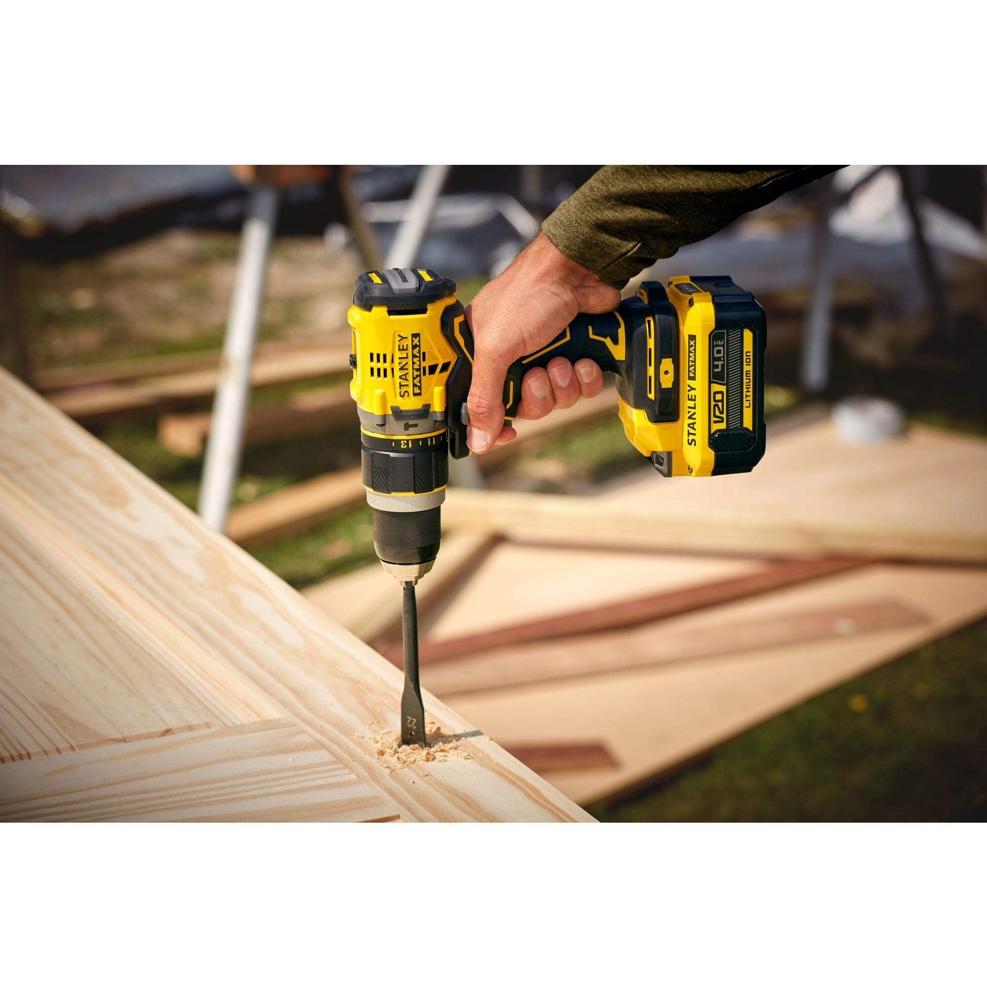 美國 STANLEY 史丹利 SFMCD721M2K-QW V20 充電式無刷衝擊電鑽 (2電1充套裝)