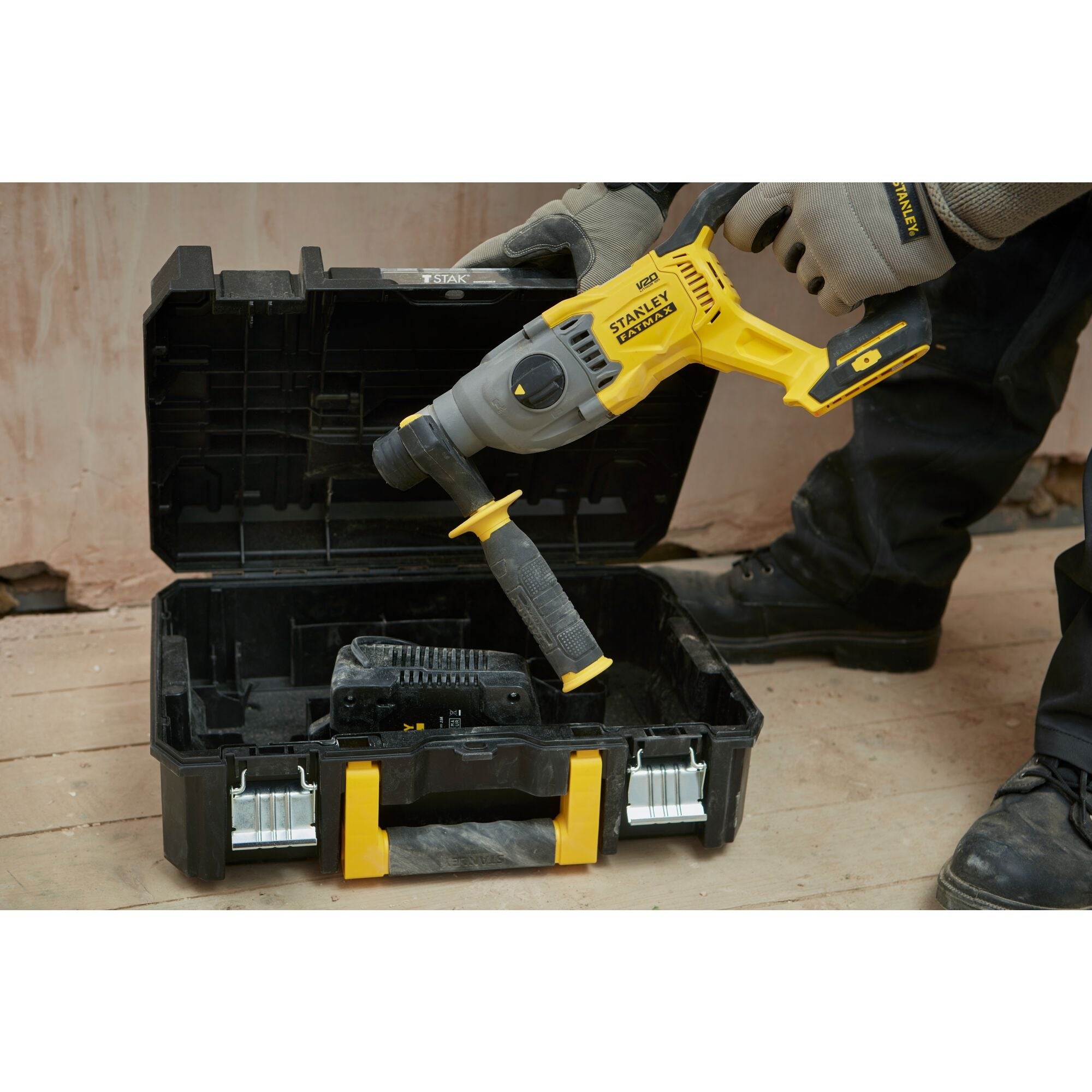 美國 STANLEY 史丹利 SFMCH900M22-QW V20 充電式三用油壓鑽 (2電1充套裝)