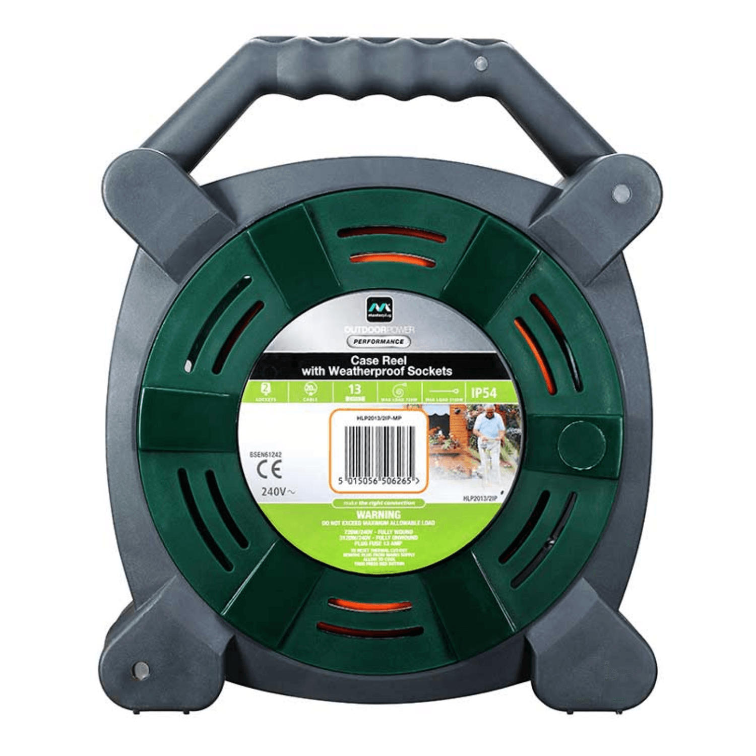 英國 Masterplug HLP2013/2IP-MP Socket 13A 20M 電線拖轆 (雙防水插座)