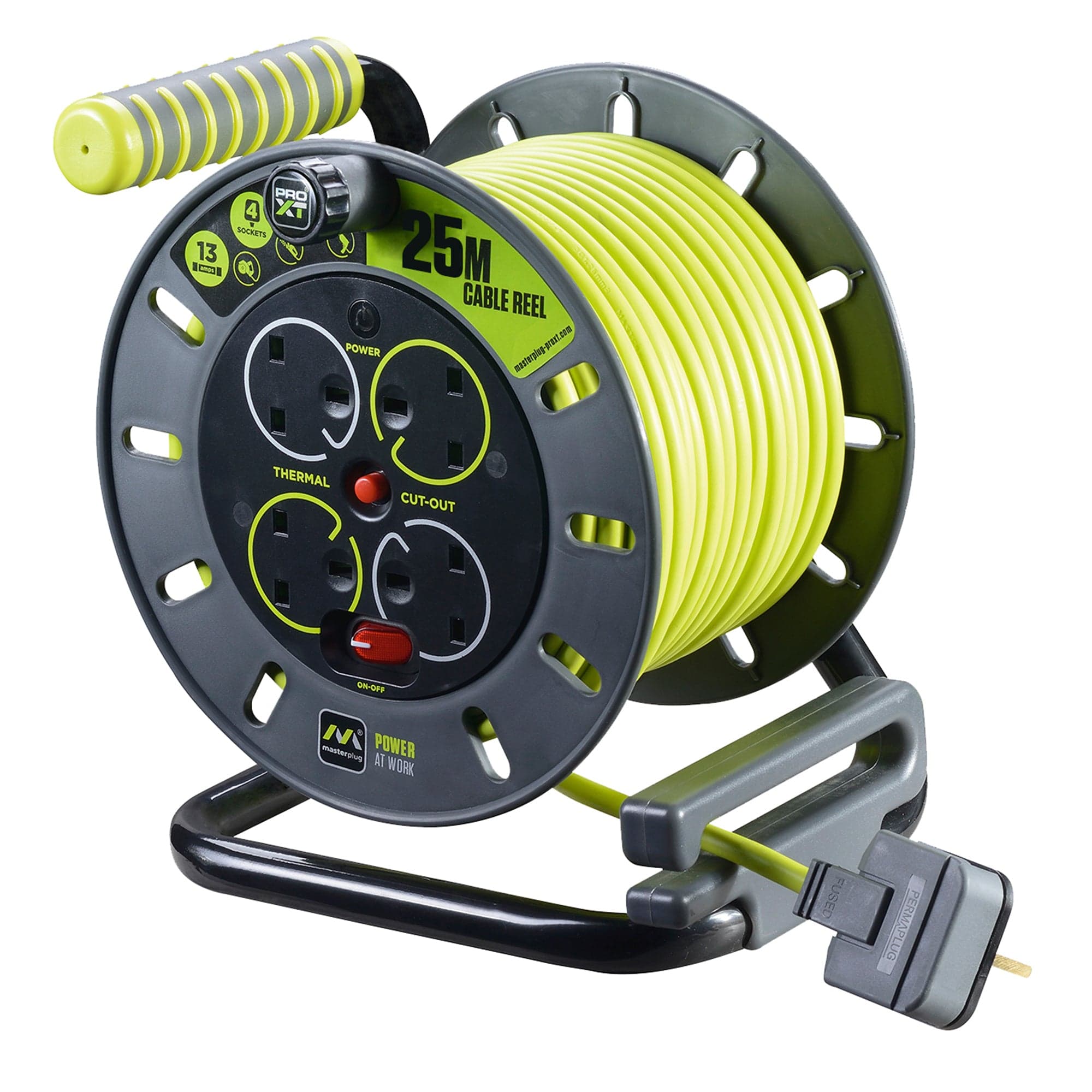 英國 Masterplug OLU50134SL-PX 4 Socket 13A 50M 電線拖轆