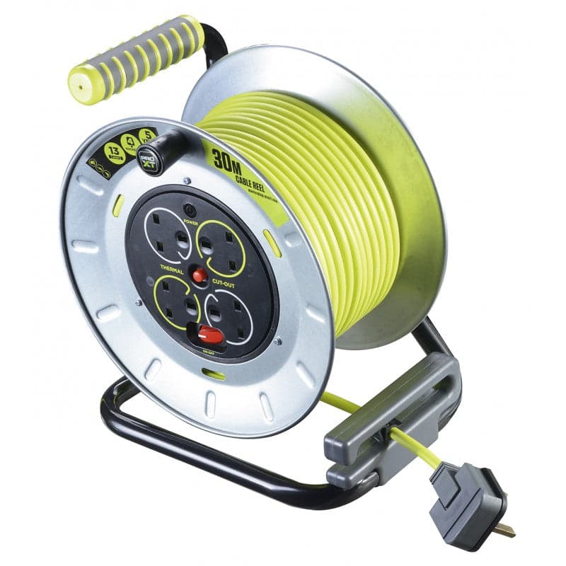 英國 Masterplug OTMU30134SL-PX 4 Socket 13A 30M 電線拖轆