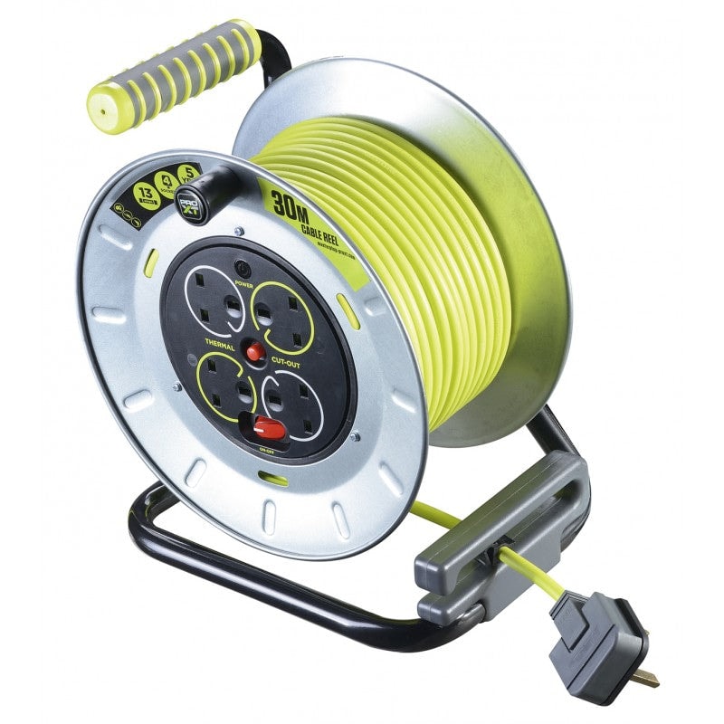 英國 Masterplug OTMU30134SL-PX 4 Socket 13A 30M 電線拖轆