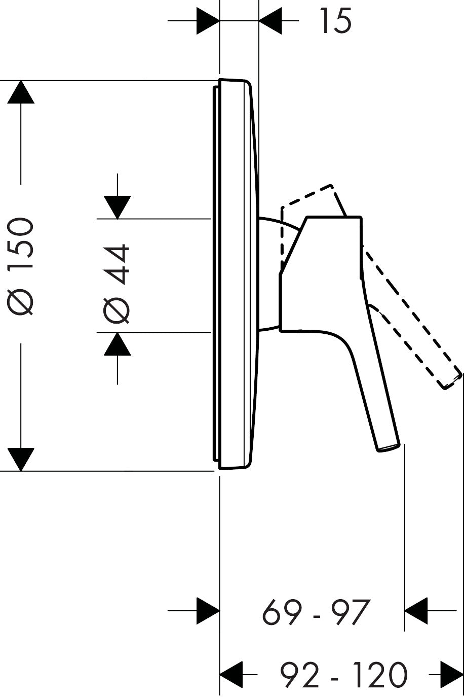 hansgrohe 72605 Talis S 淋浴龍頭-hong-kong