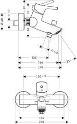 hansgrohe 72400 Talis S 浴缸龍頭-hong-kong