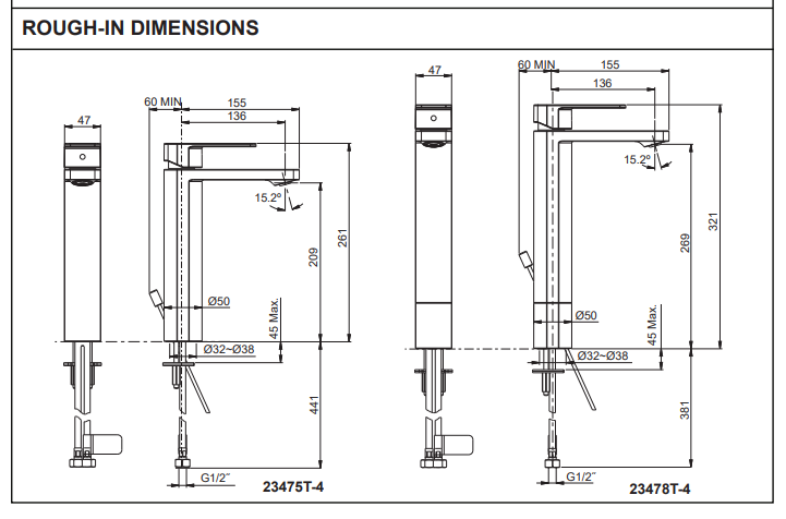 KOHLER K-23475T-4-CP PARALLEL 中高身面盆龍頭 (拋光鍍鉻)-hong-kong