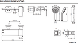 KOHLER K-23493T-4-BL PARALLEL 掛牆式淋浴龍頭 (黑色)-hong-kong