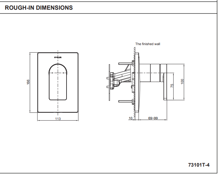 KOHLER K-73108T-4-CP MODULO 入牆式兩路面板-hong-kong