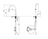 Kohler K-77748T-4-VS MALLECO 下拉式廚房感應龍頭 (不銹鋼拉絲)