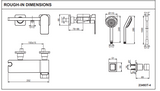 KOHLER K-23494T-4-BL PARALLEL 掛牆式浴缸龍頭 (黑色)-hong-kong