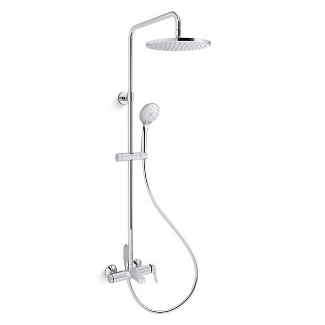 KOHLER K-33087T-4-CP ACCLIV 三路淋浴柱- 直接連接 (拋光鍍鉻)-hong-kong